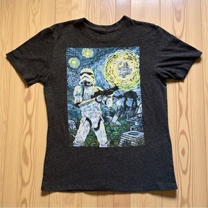 Star Wars “Starry Night Stormtrooper” T-Shirt – Charcoal Gray Small – Fifth Sun